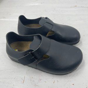 Birkenstock Black Leather Clog  35